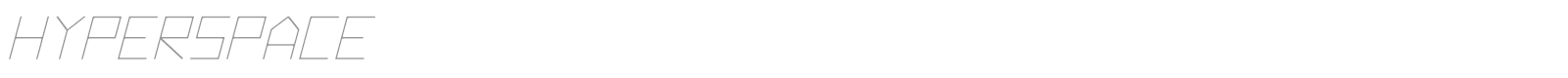 Hyperspace font preview